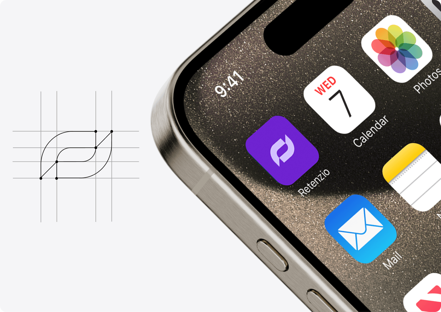 Retenzio brand identity showcase